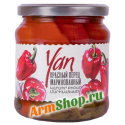 Красный перец (маринованый) YAN, СИС Натурал, 470г.