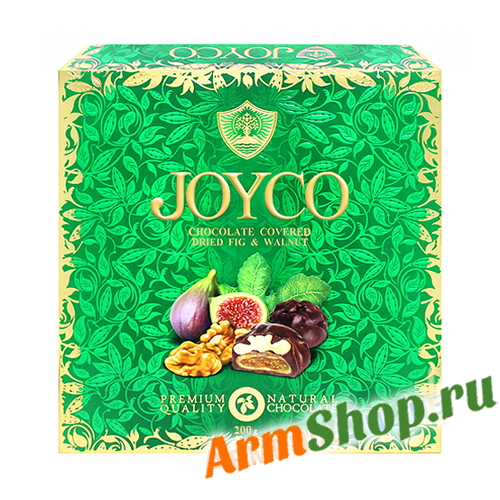 Инжир в шоколаде с грецким орехом JOYCO Grand Candy 200 г.