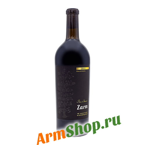 Вино Армянское "Zarm" Reserve Выдержанное Красное сухое коллекционное 0,75л 16% 2013 "Маран"