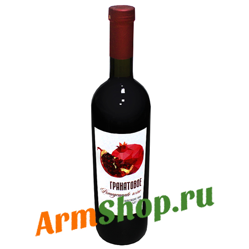 Вино Гранатовое Красное полусладкое 0,75 л 15% "Арцах Бренди Компани"