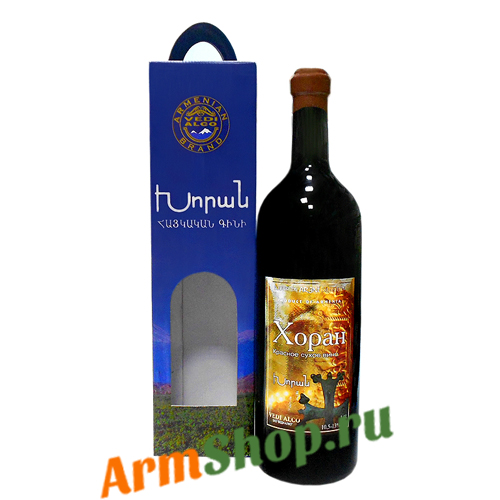 Вино Хоран Красное сухое 3,0л 10,5-13% "Веди-Алко"