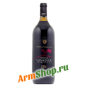 Вино Грузинское ординарное сортовое "Алазанская долина" Красное полусладкое 1,5 л 11,5% "Georgian Royal Wine"