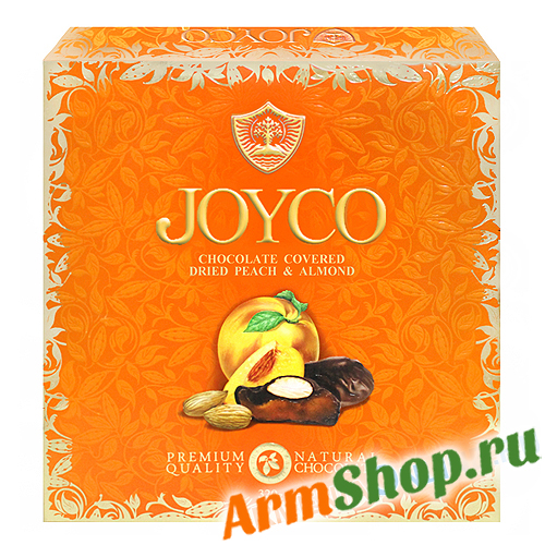 Персик в шоколаде с миндалем JOYCO Grand Candy, 320 г.