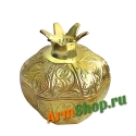 Шкатулка Гранат средняя, бронзового цвета