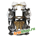 Деревянная подставка для алкогольных напитков "Армения" на 6 бокалов SN:6001