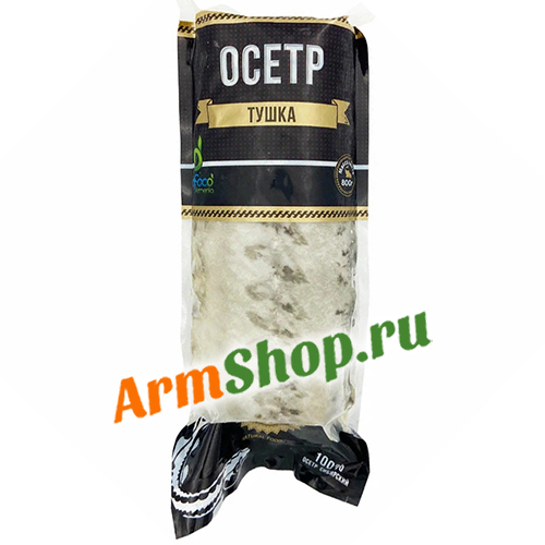 Осетр Тушка без головы потрошеная свежемороженая 800 гр "ЭКО ФУД"
