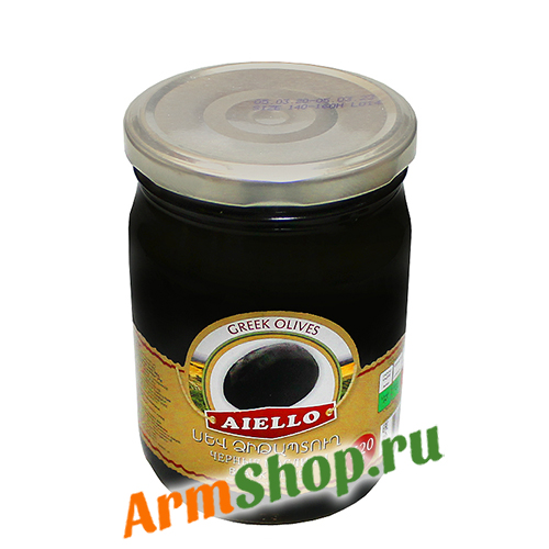 Маслины черные Aiello 520гр
