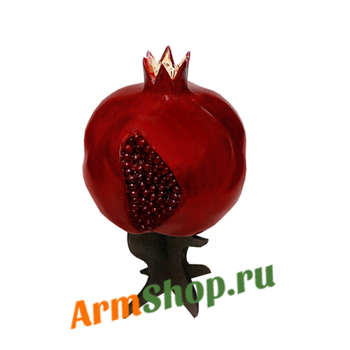 Деревянный Гранат на подставке / маленький