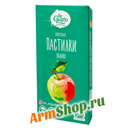 Фруктовые пастилки "Яблоко" 90 гр "te Gusto"