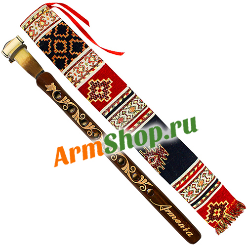 Дудук профессиональный резной "Армения" в этно чехле
