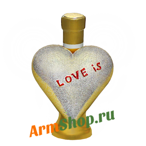 Коньяк Сердце золотое 0,25 л 40% 10 лет, СИС АЛКО"