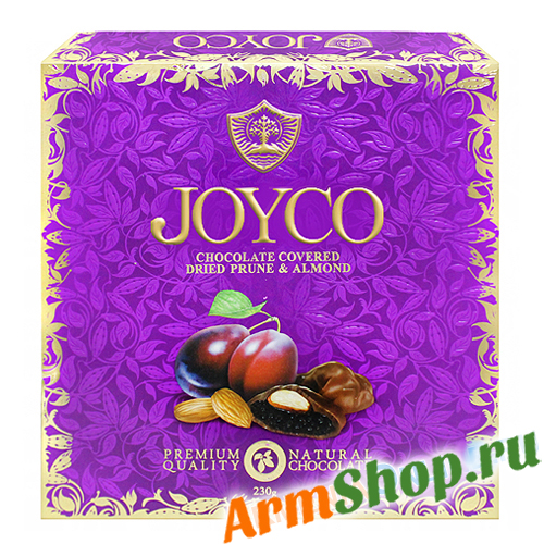 Чернослив в шоколаде с миндалем JOYCO Grand Candy, 280 г.