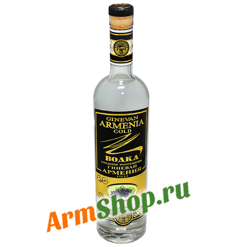 Виноградная водка Армения Голд 0,5л 50% "Гиневан"