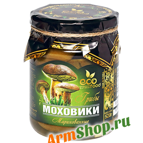 Моховики маринованные резаные 520 гр "Эко Фуд"