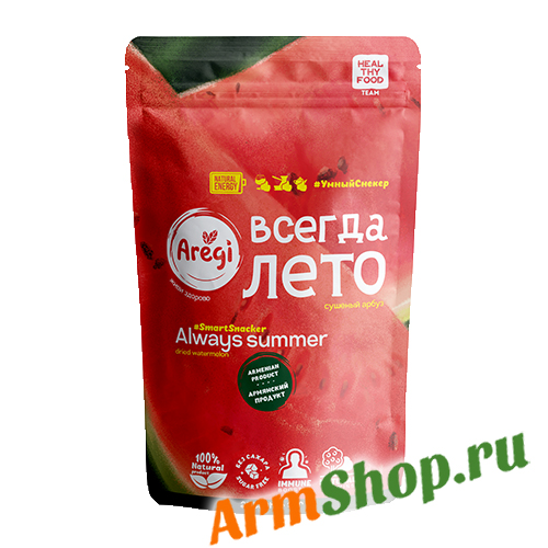 Арбуз Сушеный "Всегда лето" 50 гр "Ареги"