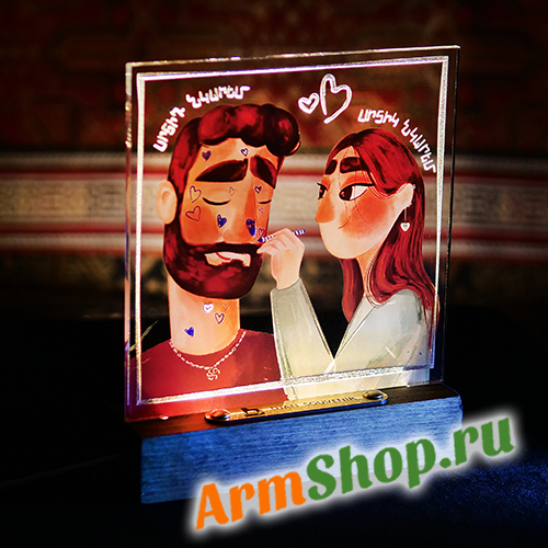 Ночник сувенирный "Нарисуй сердце" sn: N02