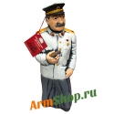 Вино Киндзмараули красное полусладкое "Сталин в кителе" 2,0л 10,5-13% "Кварельский погреб"