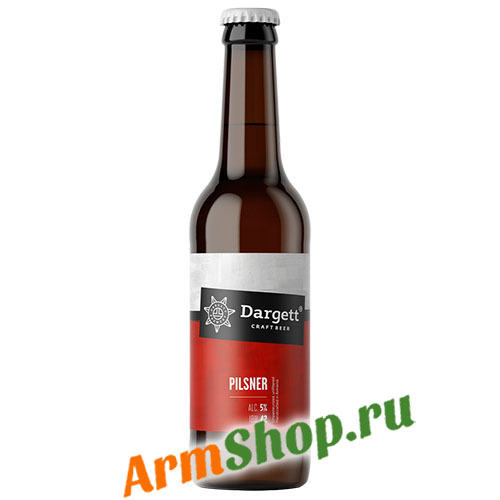 Пиво Крафтовое светлое Пилснер 0,33л 5,0% "Dargett"