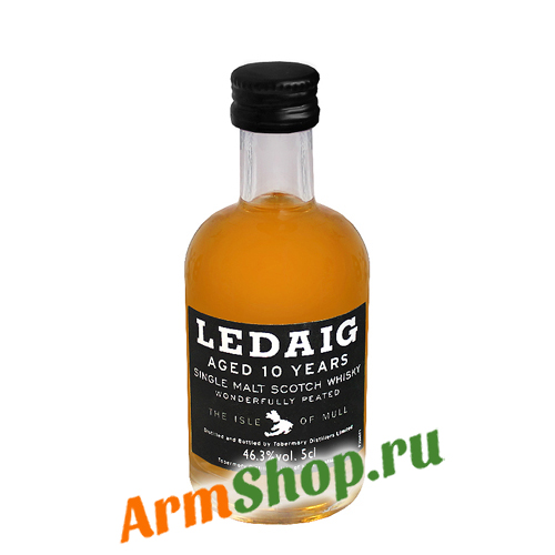 Виски односолодовый "Ledaig Aged 10 Years" 0,05л 46,3%