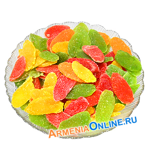 Цукаты листья ассорти 500г