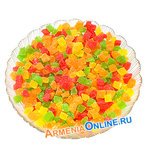 Цукаты кубики ассорти 500г