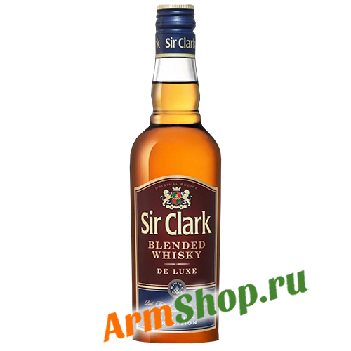 Виски армянский купажированный "Sir Clark" 3 года выдержки 40% 0,5 л 40% "Грейн Алко" 