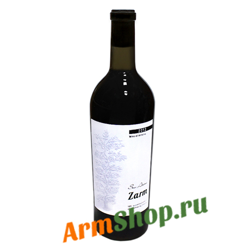 Вино "Зарм" Красное сухое 0,75л 16% 2012 Маран