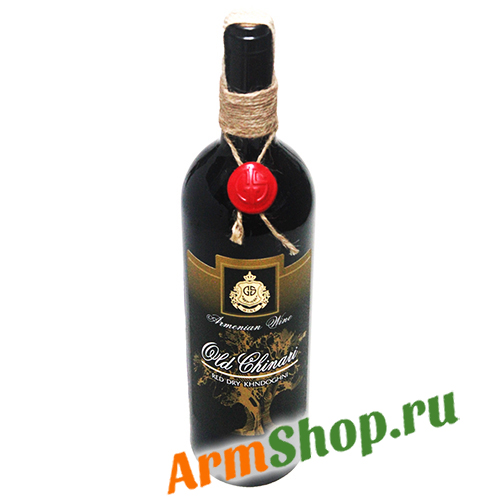 Армянское Вино марочное сортовое "Old Chinari" Хндохни Красное сухое 0,75л, 13,5% 2019 “ООО Г.С. Вайн Компани”