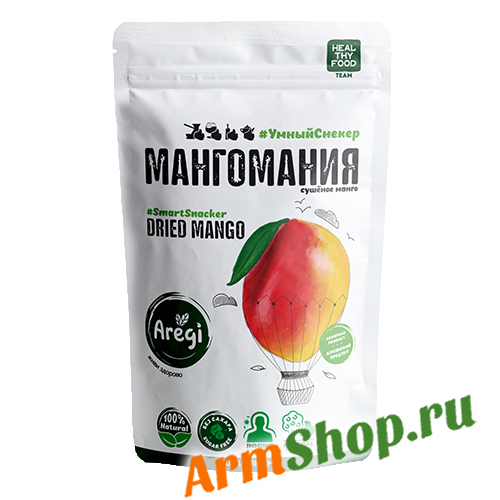 Манго Сушеное "Мангомания" 60 гр "Ареги"
