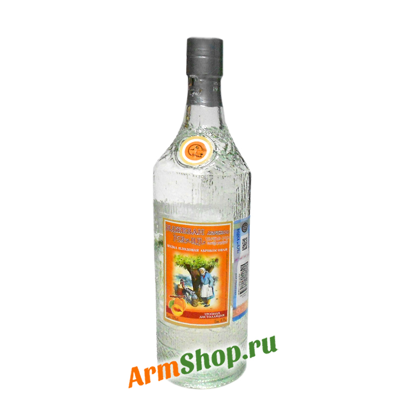 Водка абрикосовая ИДЖЕВАН 0,75л 50% с ручкой