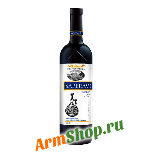 Вино "Араме" Виноградное САПЕРАВИ Красное сухое 0,75л 12,5% 