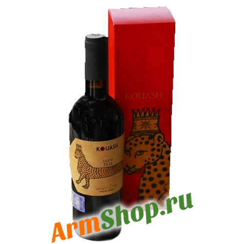 Выдержанное Армянское вино "KOUASH" красное сухое, 13,5%, 0,75 л в п/у "Манукян Вайн"