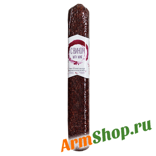 Сырокопченая Колбаса с вином 350 гр "Бекон Продукт"