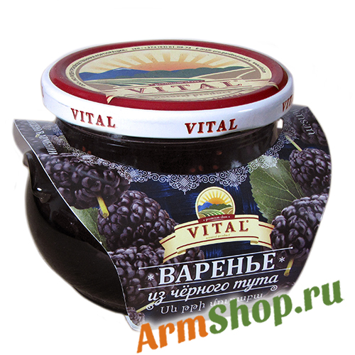 Варенье из Черной туты 430 гр "VITAL" 