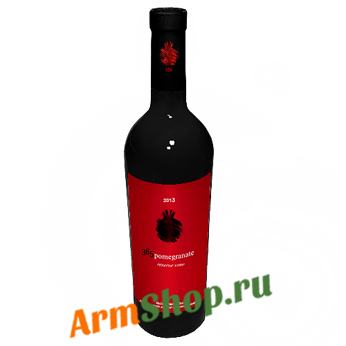 Армянское Вино Гранатовое ликерное 0,75л 16% “365 wines”