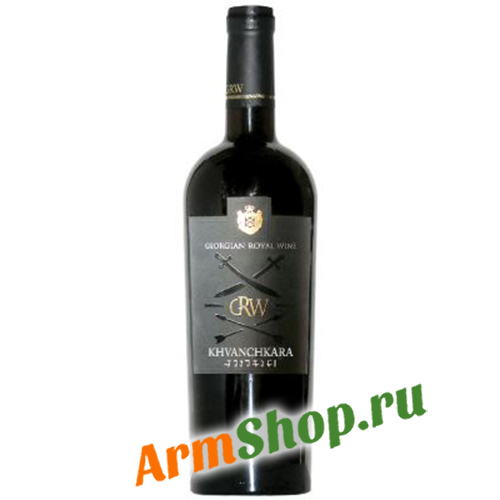 Вино ординарное сортовое "Хванчкара" Красное полусладкое 0,75 л 11,5% 2021 "Georgian Royal Wine"