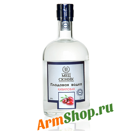 Плодовая Водка Кизиловая 0,5 л 50% "МЕЦ СЮНИК"