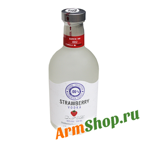 Плодовая Водка Клубничная "Хент" 0,5 л 40% "Прошянский КЗ"