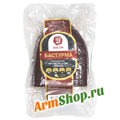 Бастурма из говядины 300 - 400 гр "Бекон Продукт" 